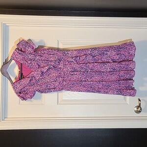 Simply Styled, Pink & Purple Patterned Dress, Small